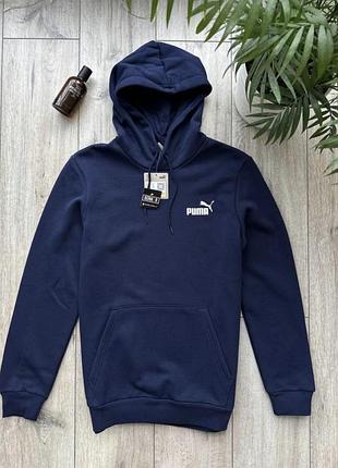 Оригінальний худі puma синього кольору