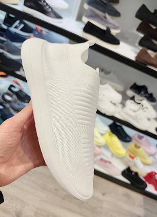 Белые текстильные кроссовки сетка, летние весенние легкие слипоны мокасины кроссовки женские мужские большие и малые размеры