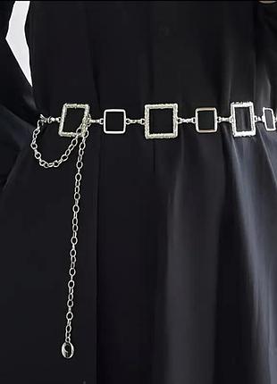 Пояс цепочку paula silver