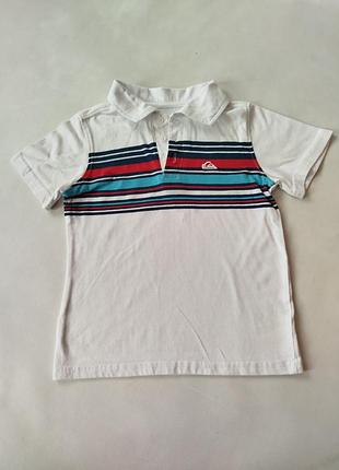 Футболка поло с полосками на 5 -7 лет.