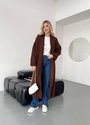 Женский длинный кардиган макси