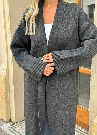 Женский длинный кардиган макси