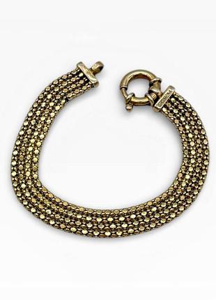 Срібний браслет. італія, veronese.  срібло 925. позолота 18к.