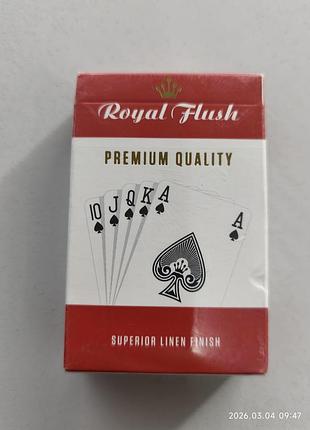 Игральные карты royal flush
premium quality