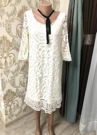 Шикарне біле плаття стильне мереживо мереживне нове