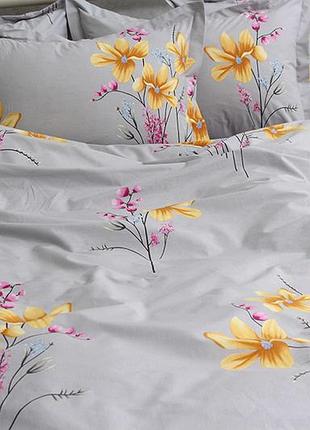 🌿 комплект постельного белья turkish cotton с компаньоном полуторный, двуспальный, евро pt-r05