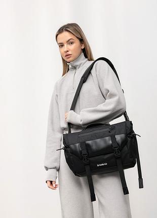 Женская сумка sambag dart для ноутбука черная