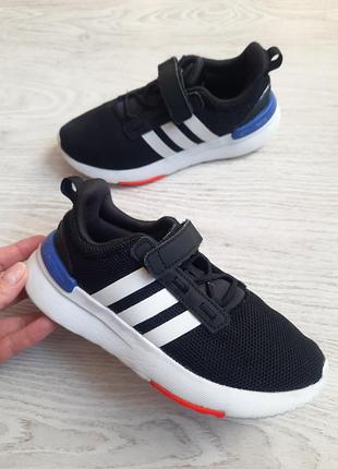 Легкие кроссовки на липучках adidas racer  кросівки мокасины