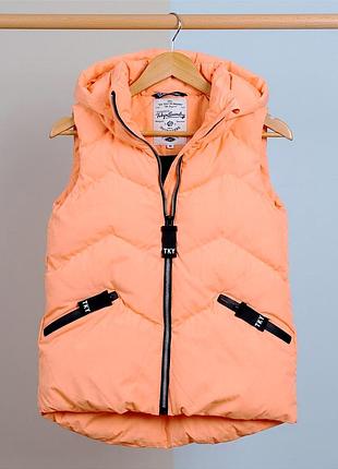 ​🧡 яркая неоновая безрукавка жилет tokyo laundry с удлиненной спинкой на 13 лет