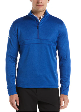 Свитер callaway waffle 1/4 zip - голубой мужская олимпийка пуловер