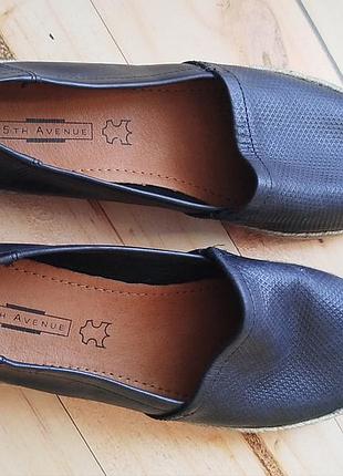 Кожаные слипоны 5 th avenue 37 р 23,5 стелька