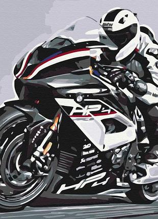 Картина за номерами "гонщик" 40*50см, brushme, bs52393