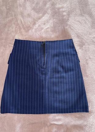 Модна спідниця синього кольору 2