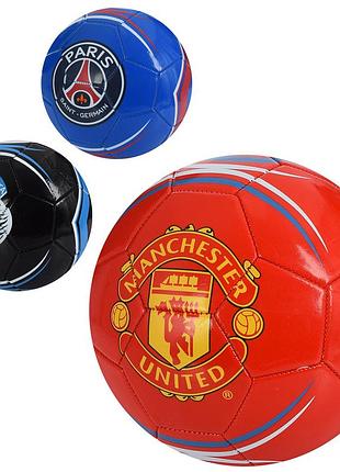 М'яч футбольний розмір 5, пвх 1,8мм, 270-290г, 3 кольори, 3 види, ev-3361