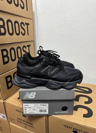 Кросівки new balance 9060 full black leather