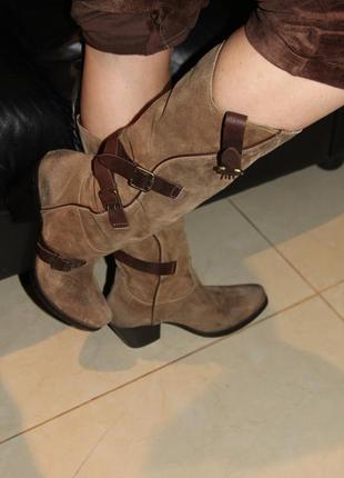 Чоботи козачки ковбої розмір 40 італія шикарне якість