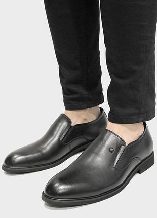 Туфли мужские большие размеры классические повседневные модельные натуральная кожа