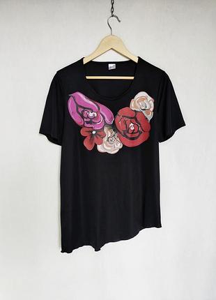 Асиметрична блузка футболка h&m