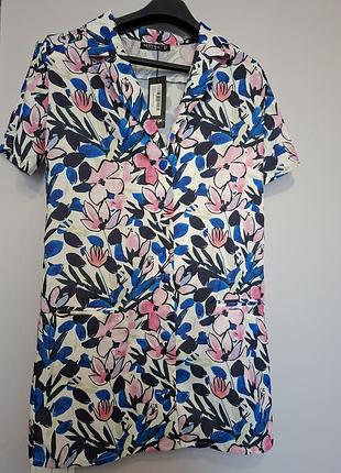 Плаття халат з квітковим принтом