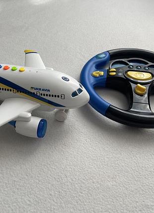 Набор! музыкальный самолет и руль