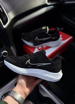 Чоловічі кросівки найк чорно-білі nike running zoomx black 41-46
