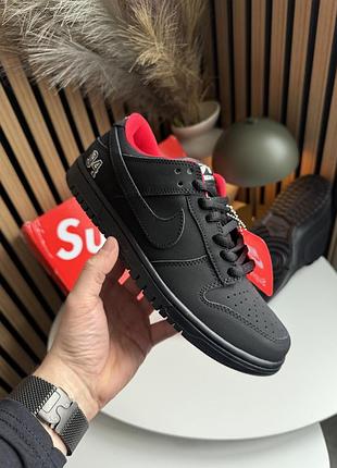 Мужские кроссовки nike sb dunk low x supreme/найк б данки
