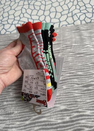 Набір (4пари) коротких носочків на хлопчика