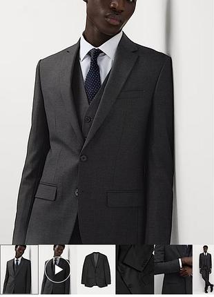 Пиджак из чистой шерсти. итальянского бренда