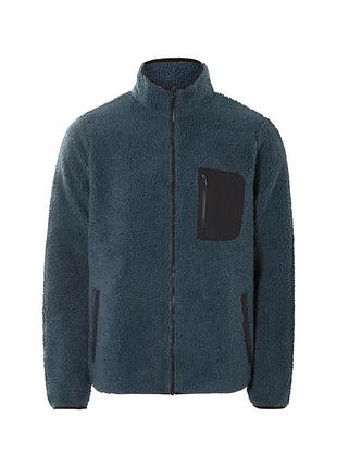 Мужская куртка кофта тедди из искусственной овчины шерпа livergy l, xl синий