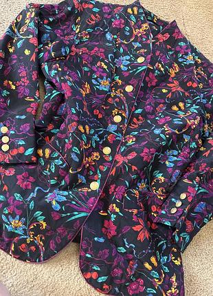 Пиджак стеганка шелк винтаж