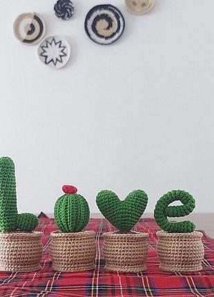 В'язані кактуси love