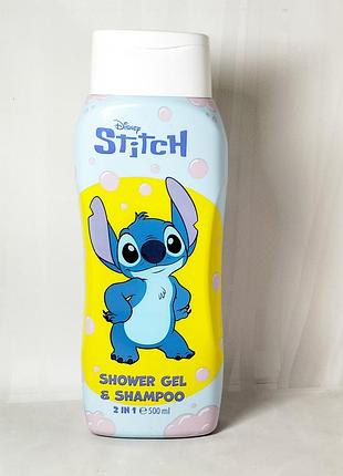 Детский шампунь и гель для душа 2в1 disney stitch 500мл.