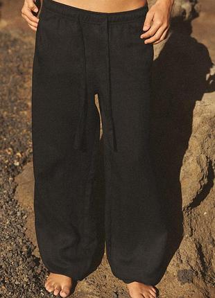 Жіночі штани від zara розмір хл чорні
