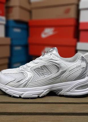 Жіночі кросівки new balance 530 білі з сірим