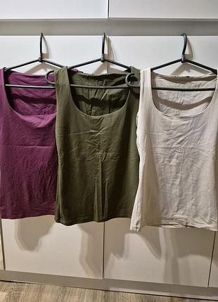 Базові майки еластик zara