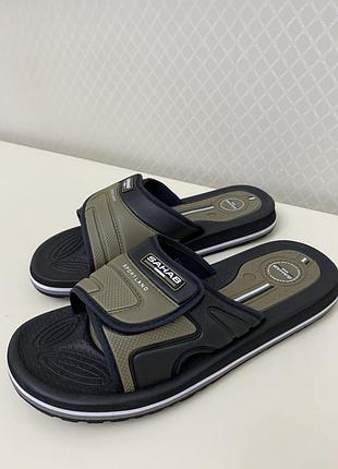 Чоловічі шльопанці на липучці sahab.