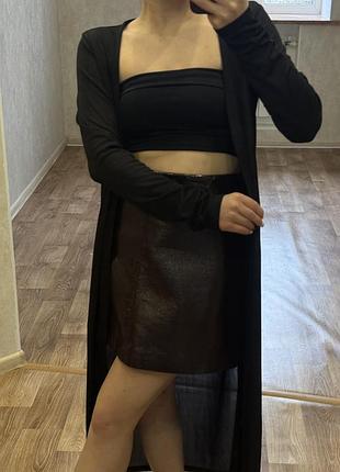 Кардиган жіночий чорного кольору на весну