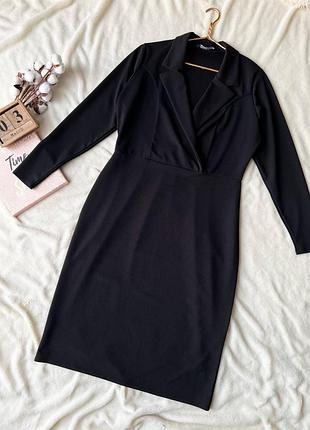 Плаття чорне міді 2