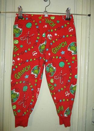 Штани піжамні новорічні 18-24 міс.зріст 86-92 см