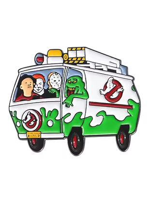 Значок охотники за привидениями машина scooby doo ghostbusters брошка привидение хэллоуин ghost busters halloween