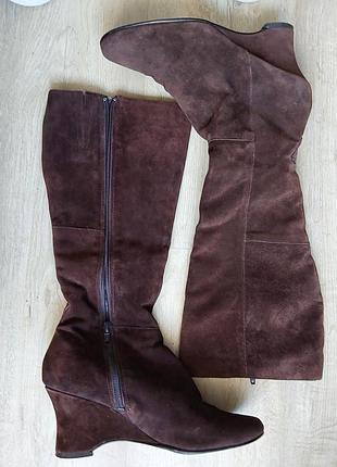 Сапоги замшевые "шоколадные", graseland