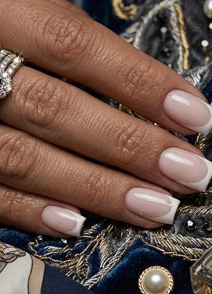 ❗️читайте опис❗️накладні нігті press-on nails — класичний френч