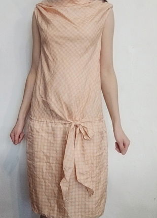 Легкое женское шелковое платье туника на лето 100% шелковое