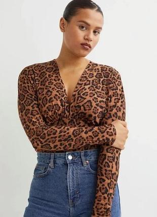 Леопардове боді h&m великого розміру