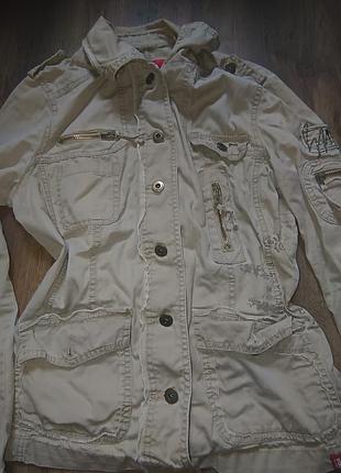 Жіноча куртка мілітарі edc by esprit, куртка карго, safari jacket