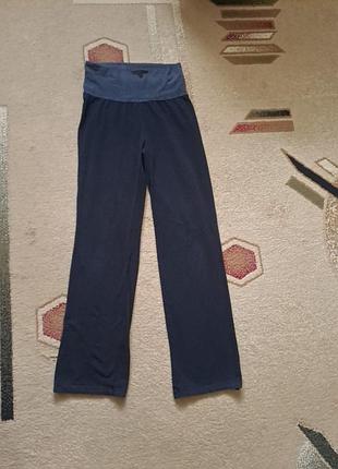 Брюки черные женские на резинке плюс шнуровка