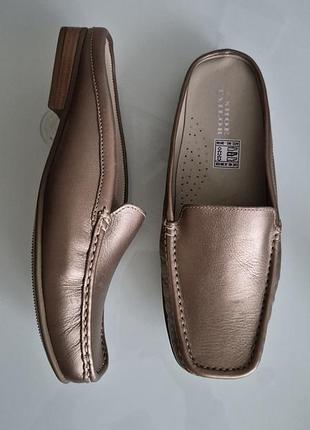 Женские кожаные мюли лоферы шлепанцы женьшенные мули лоферы the shoe tailor р.40