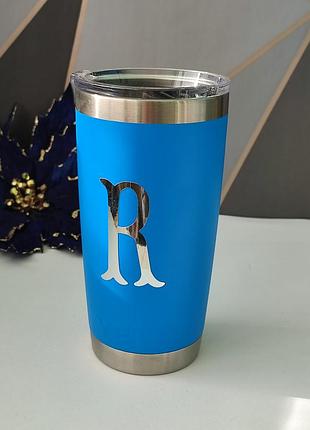Стаканчик rambler yeti big wave blue с вакуумной изоляцией и нержавеющей стали