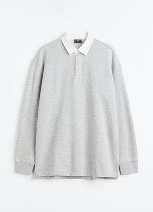Бавовняна сорочка поло loose fit h&m