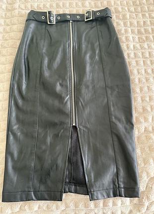 Юбка екошкіра